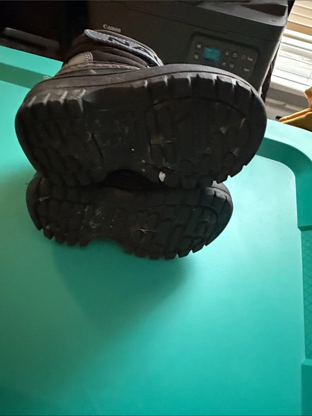 Nautica Kids Brown & Gray Waterproof Duck Boots